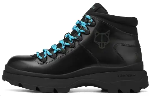 Naked Wolfe Aspen Leather Short Combat Boots Men's Black