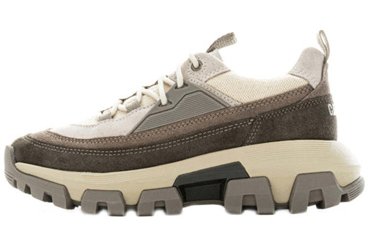CAT Re Powered Lunar Rover Chunky Sneakers Unisex Low Top Beige Yellow
