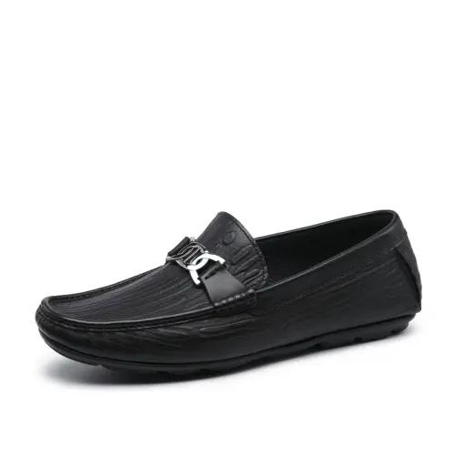Chrisdien Deny Sheepskin Men's Casual Shoes Men's Black