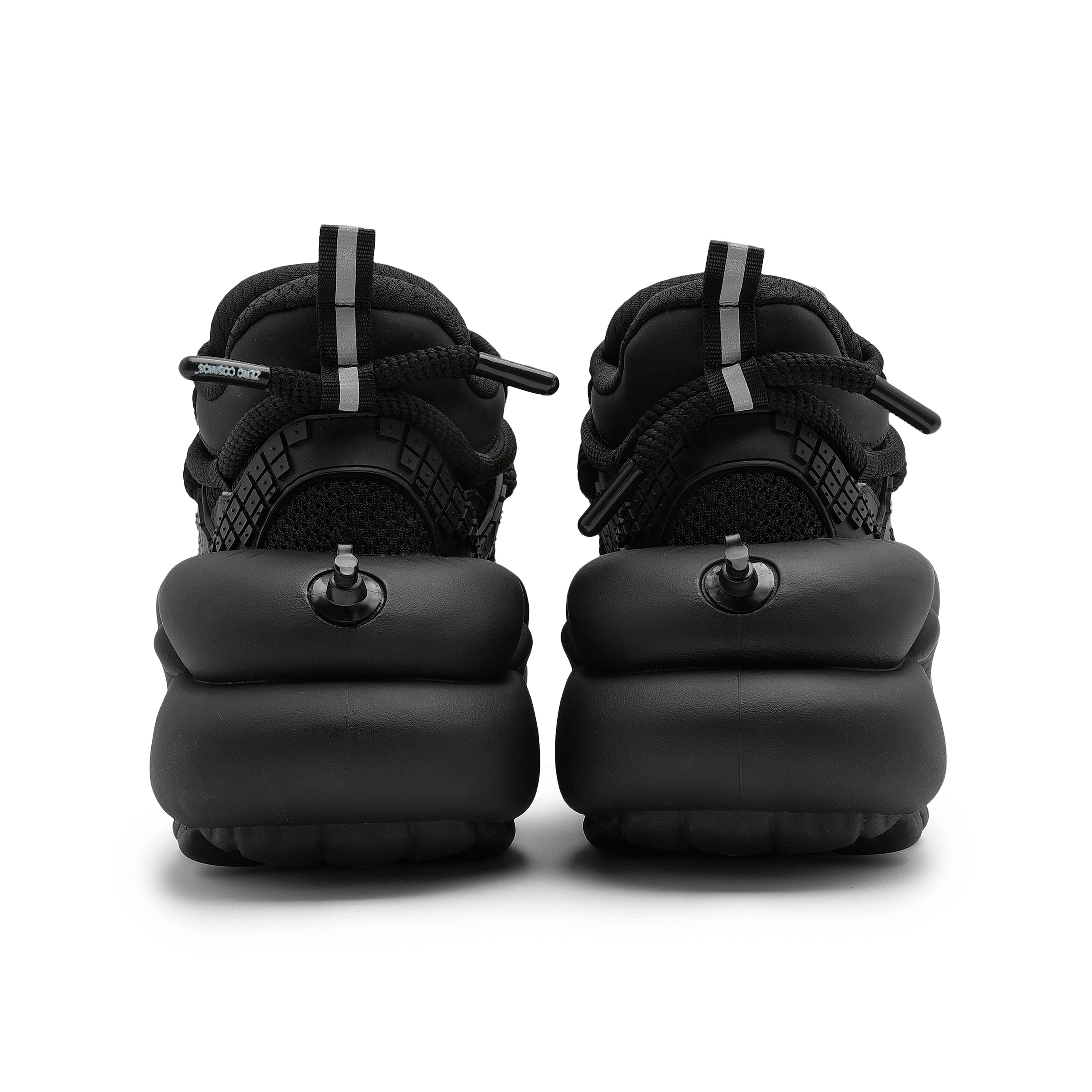 Z COSMOS Weightlessness Series Mesh, Textile Low top Platform Shoes Unisex Black
