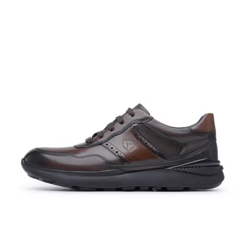 Chrisdien Deny Cow Leather Casual Shoes Men's Coffee