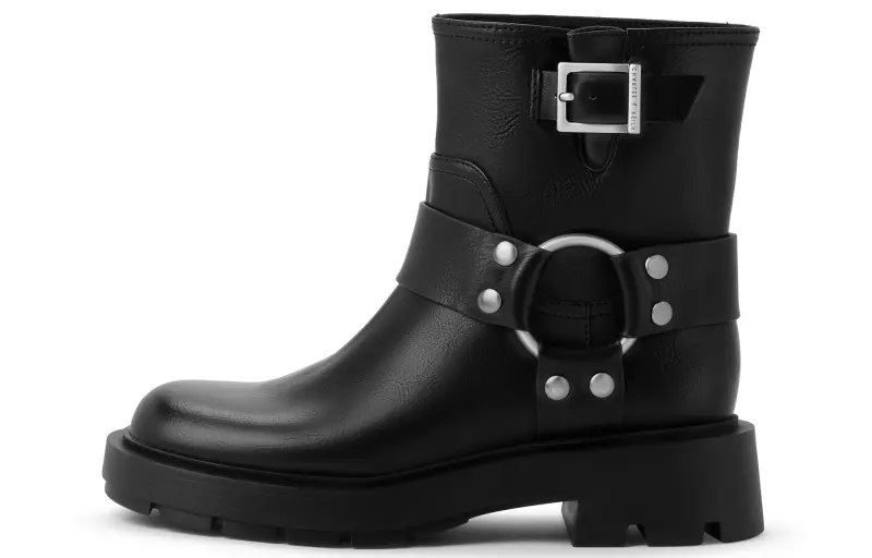 CHARLES&KEITH Pu Ankle Boots Women's
