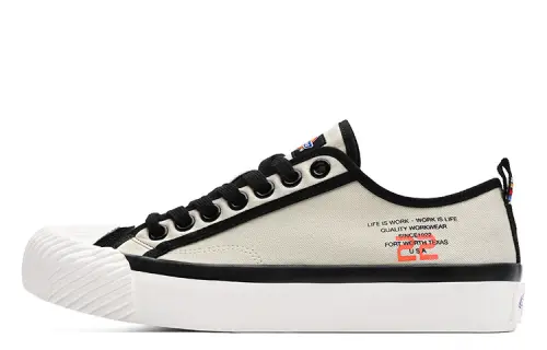 Dickies Canvas Shoes Men's Low Top Black/White/Green