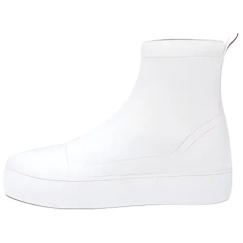 AGL Leather Ankle Boots 3cm Women's White