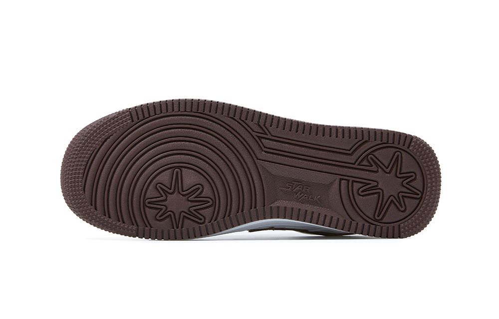 Starwalk Soldier Abrasion Resistant Low top Skateboard Shoes Unisex White Black Brown