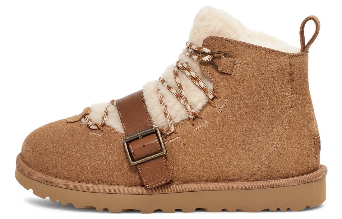 Женские ботинки UGG (каштановые)