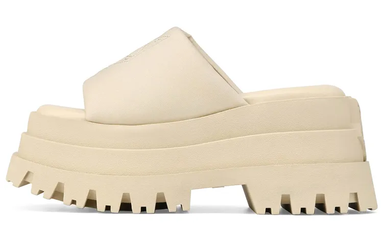 Naked Wolfe Slide Slippers Women's Beige