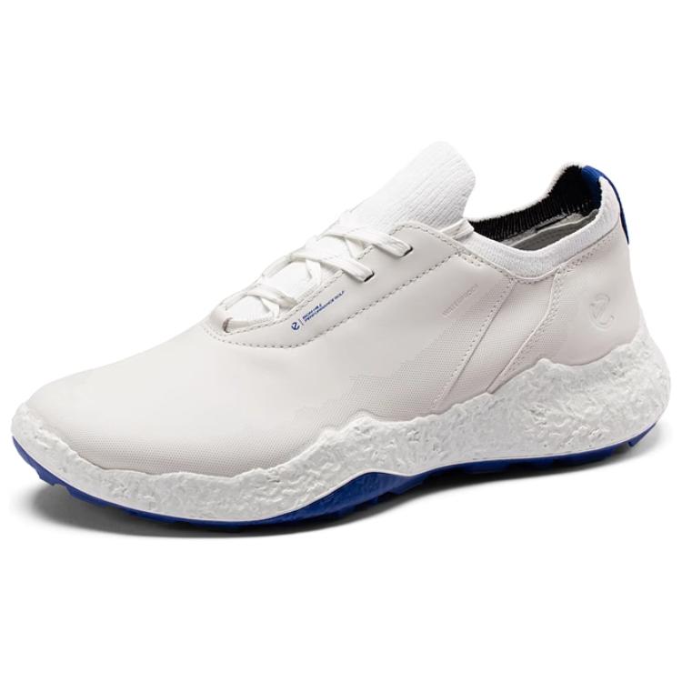 Ecco Golf Biom H5 Cow Leather Abrasion Resistant Abrasion Resistant Low top Golf Shoes Men’s White