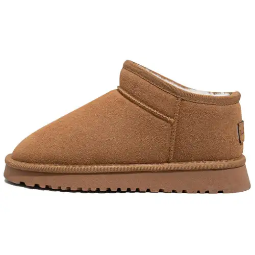 La Chapelle Suede Thermal Slip Resistant Fleece Lined Height Increasing, Lazy Slip on, Comfortable Insulated Shoes