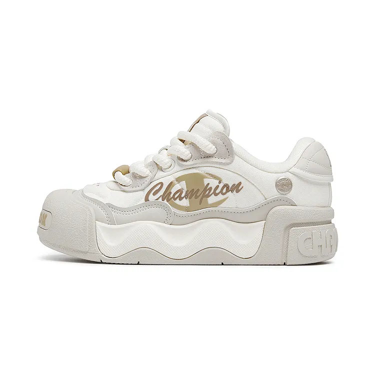 Champion Low Sugar Puffy Shoes Synthetic Leather, Textile Balance Low top Skateboard Shoes Men's