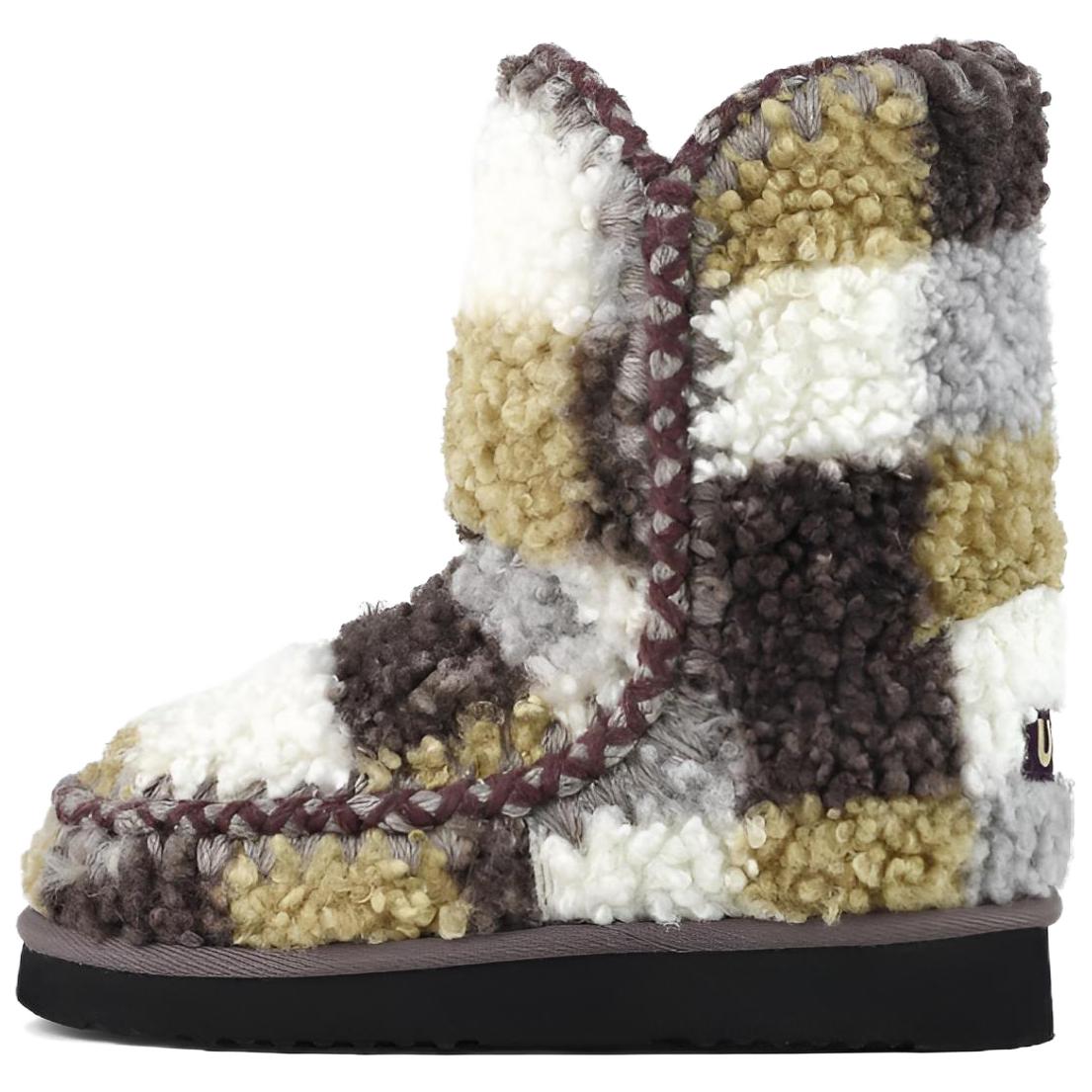 MOU Thermal Slip on Crew Fashion Snow Boots Women's Multicolor