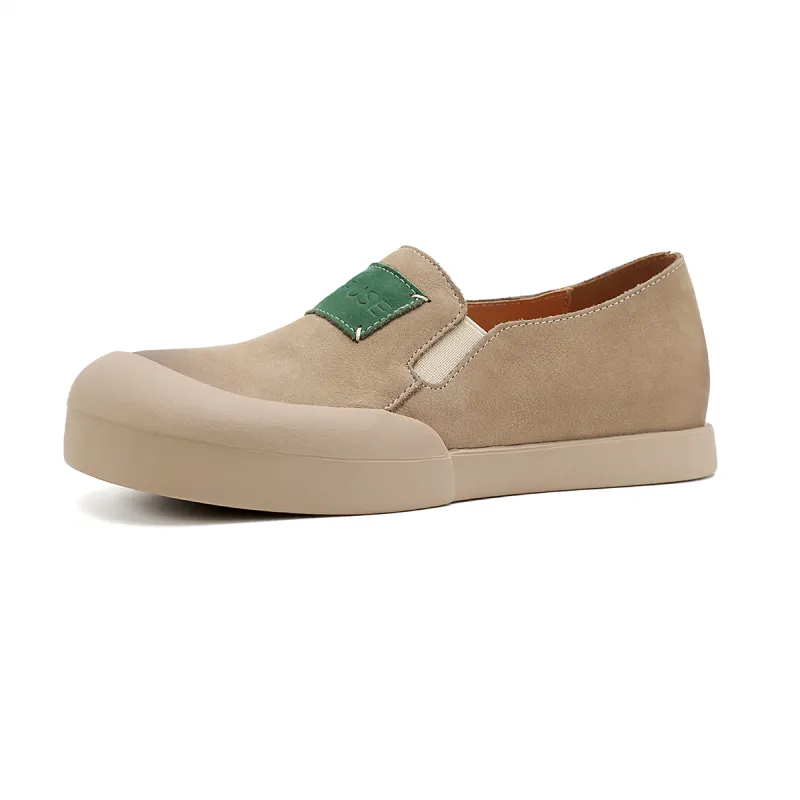 D FUSE SCANDINAVIA Small Leather Shoes Flat Shoes Slip on Fashion Women's Shoes Top Grain Cow Leather