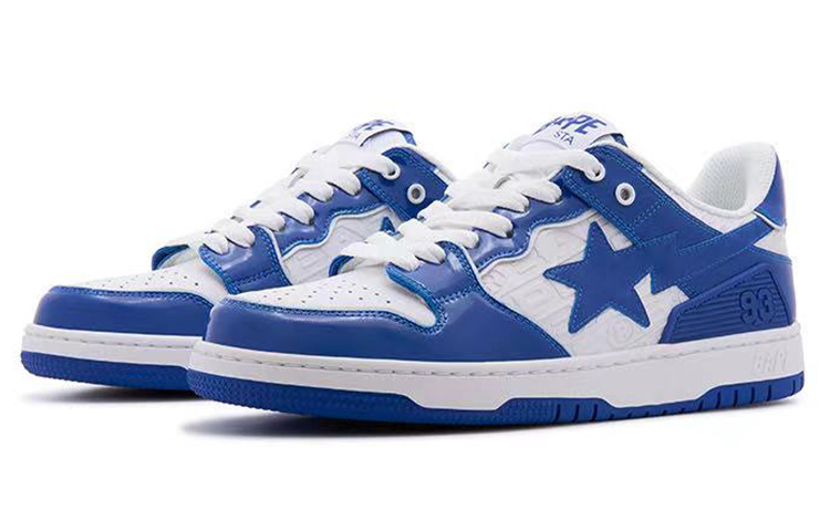 BAPE A BATHING APE Bape SK8 Sta Red White Patent