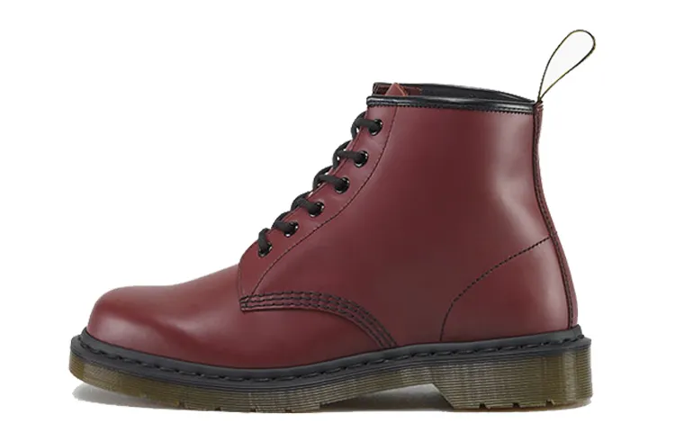 Dr. Martens Classic 101 6 Combat Boots Couple Style Red