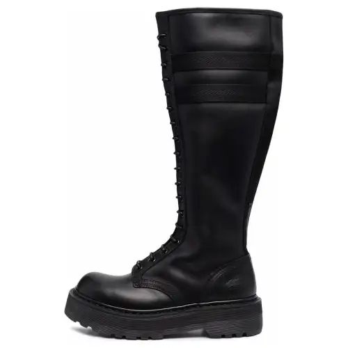 PREMIATA Fashion Trend Knee high Boots 5CM Women's Black