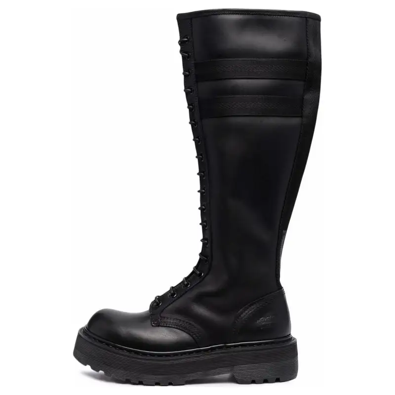PREMIATA Fashion Trend Knee high Boots 5CM Women's Black