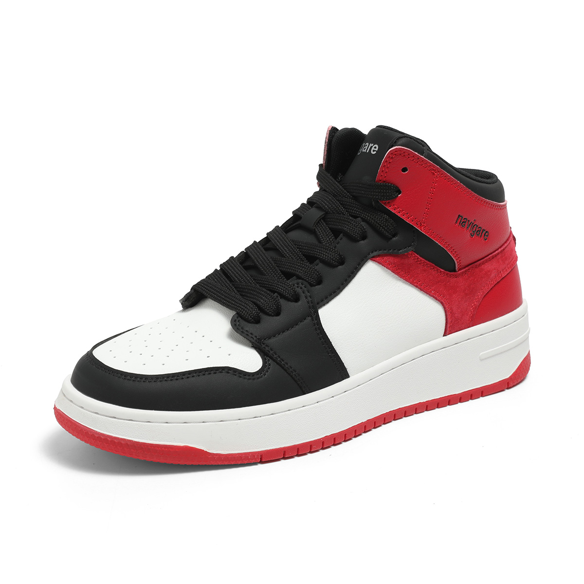NAVIGARE Cushioning, Slip Resistant, Abrasion Resistant, Balance, Rebound Mid top Vintage Basketball Shoes Men’s