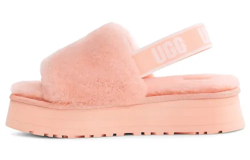 UGG DISCO Sheepskin Stylish Sandal Women's Pink
