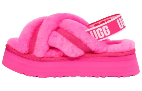 UGG DISCO Shearling Slippers Women's Pink