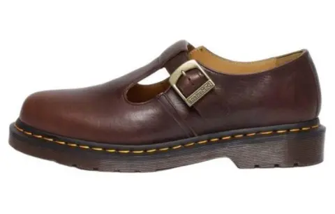 Dr.Martens Leather Low top Casual Shoes Unisex Brown