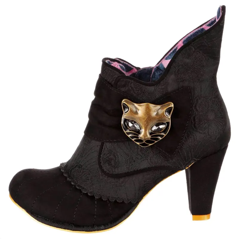 IRREGULAR CHOICE Pu Ankle Boots 9.5cm Women's Black