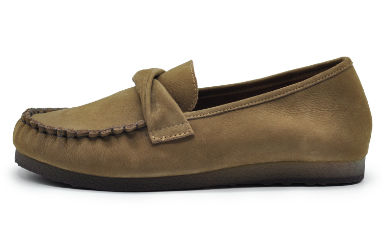 ARTMU First-layer cowhide British style comfortable slip-on shoes for women
