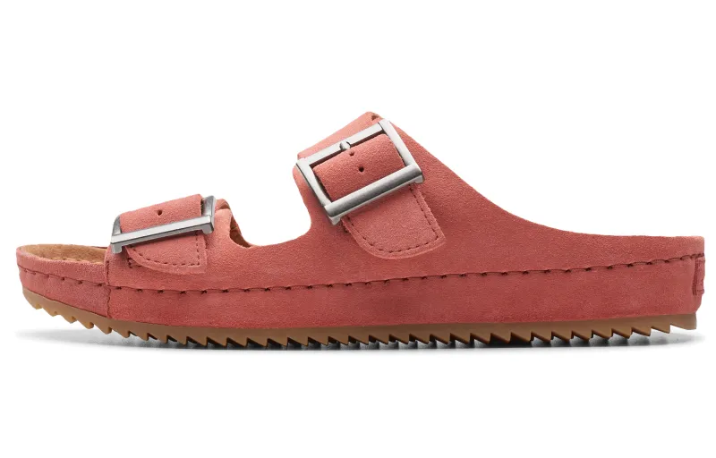 Clarks Slide Slippers Women's Dark Pink