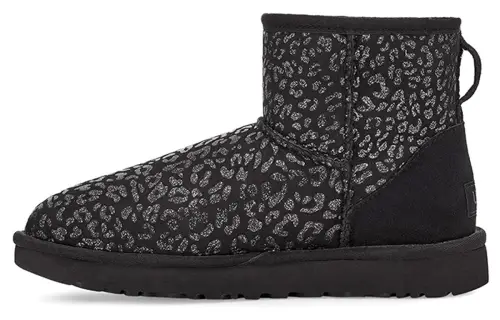 UGG Classic Mini Snow Leopard Black Women's