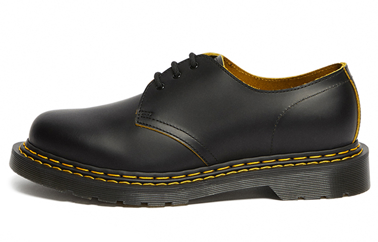 Dr.Martens Martin 1461 Double StitchJK comfortable and versatile casual leather shoes for men and women, black