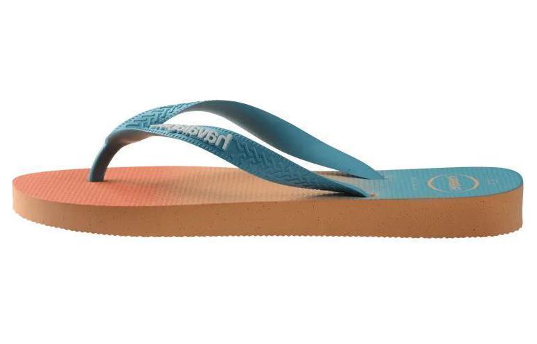 Havaianas Top Fashion Slip Resistant Abrasion Resistant Quick Dry Flip Flops Women's Orange Blue