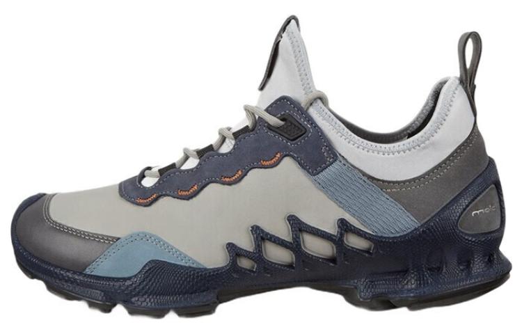 Ecco Aibu walking exploration series, comfortable and trendy, shock-absorbing and wear-resistant, low-cut lifestyle shoes, men's gray