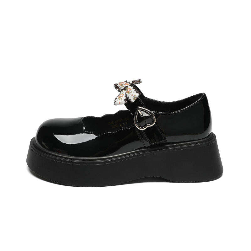 ZHR Zeze is a sweet little flower fairy. Forest girly student party style JK small leather shoes. Picnic date pastoral style. Solid color minimalist sweet girl outfit. Elegant literary style. Versatile, breathable and comfortable for travel. Thick-soled Mary Jane shoes for women.