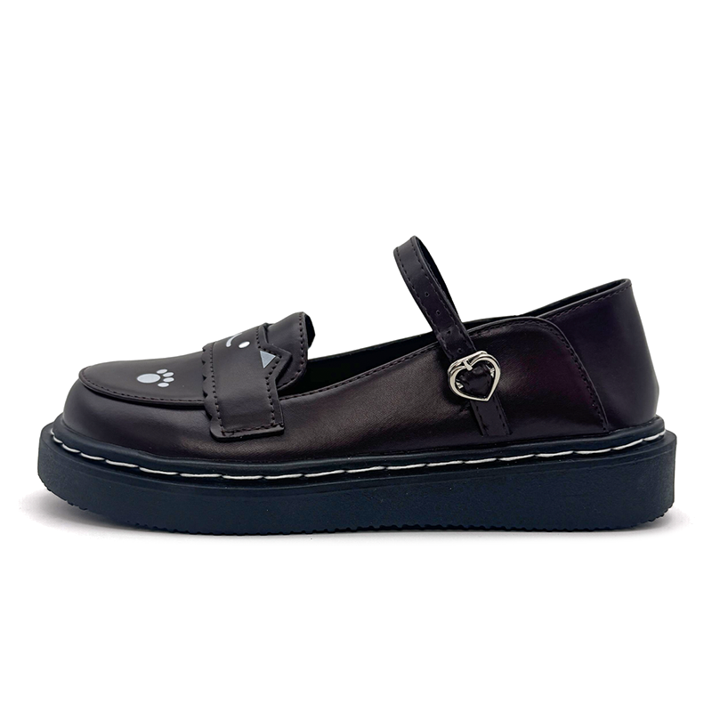 CVOJOO Cute and comfortable, versatile and casual, trendy and classic, jk small leather shoes, princess shoes, thick heels, Mary Jane shoes, women