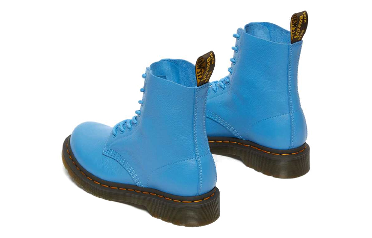 Dr. Martens 1460 Pascal Virginia Combat Boots Blue Women's