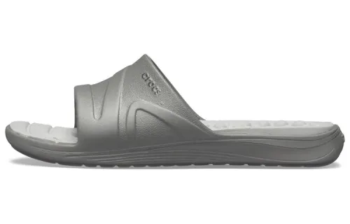 Crocs Reviva Cozy Non Slip Flat Sports Slippers Unisex Gray