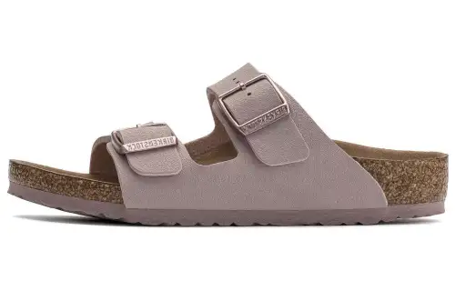 Birkenstock Leather Slide Slippers Men's Pink