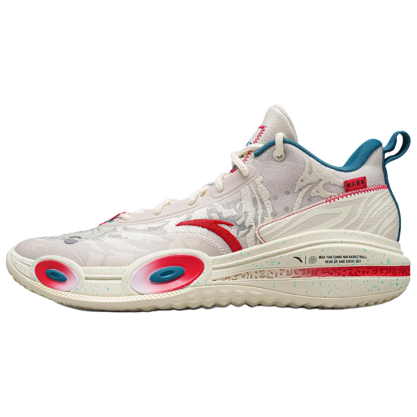 ANTA x OCCUPY Raid 1 White Dragon Low top Basketball Shoes Men’s Beige Red