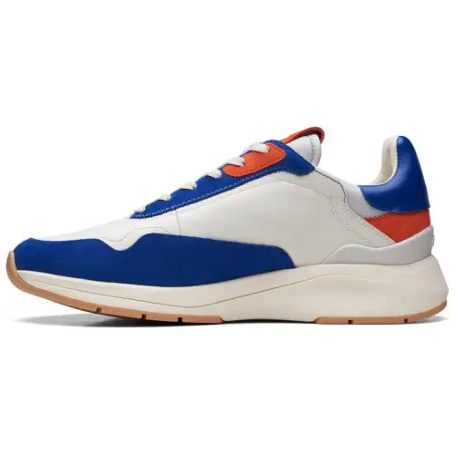 Clarks Low top Casual Shoes Men's White Blue