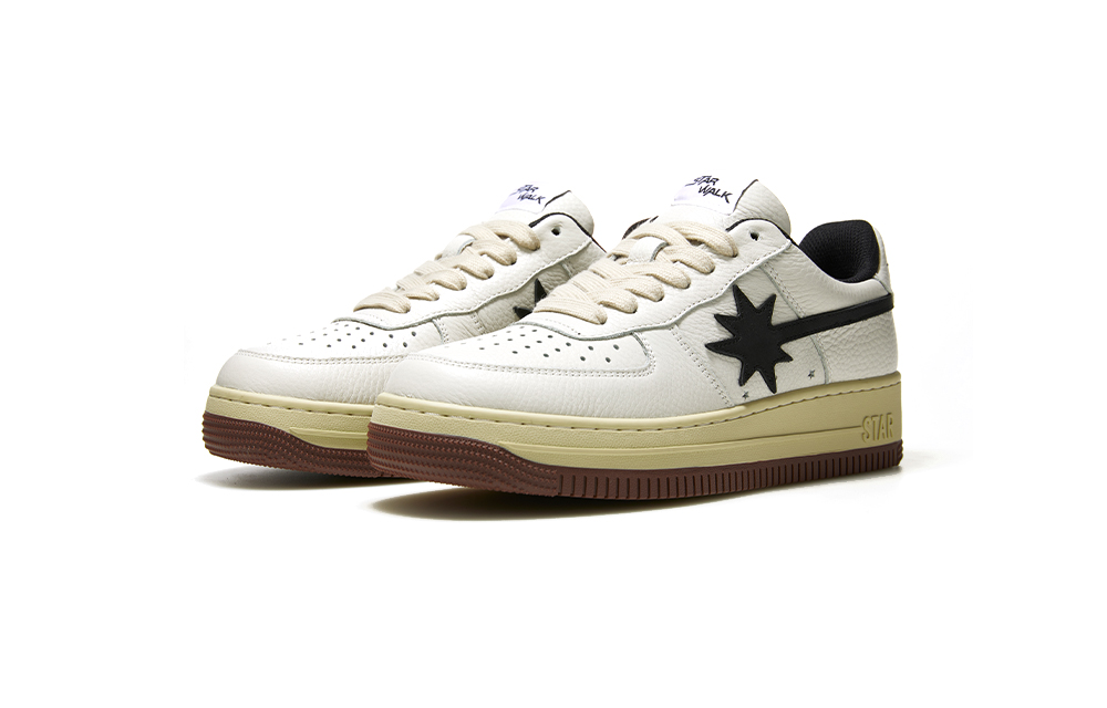 Starwalk Soldier Abrasion Resistant Low top Skateboard Shoes Unisex White Black Brown
