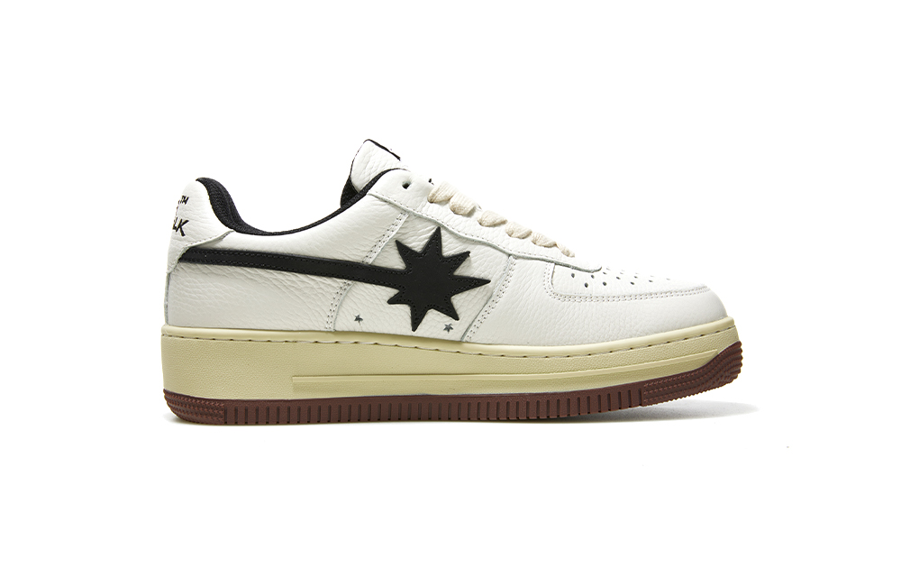 Starwalk Soldier Abrasion Resistant Low top Skateboard Shoes Unisex White Black Brown