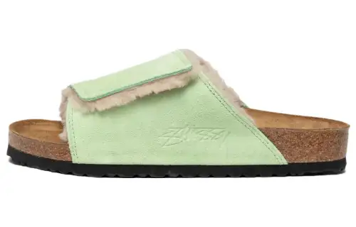Solana Stussy x Solana Birkenstock 'Washed Green'
