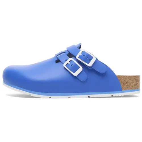 Birkenstock Slip Resistant Slip Resistant Closed Toe Slippers Unisex Blue Regular