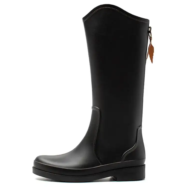 AGSDON PVC Waterproof Slip Resistant Waterproof And Slip Resistant Rain Boots Women's