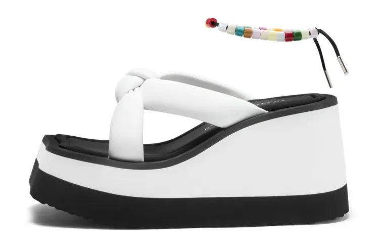 CHARLES&KEITH Fabric One Strap Sandals Women's