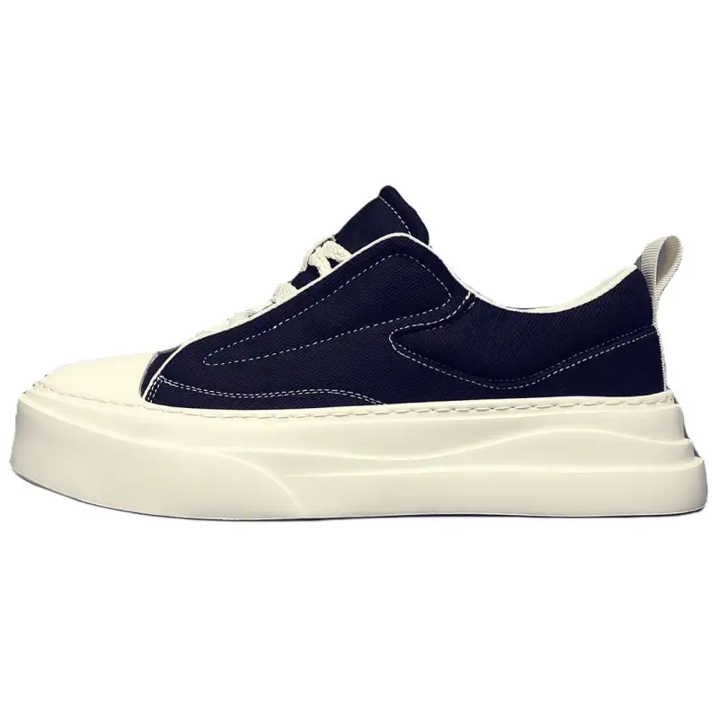 JANE HARLOW Fabric Lightweight And Breathable Low top Skateboard Shoes Men's Black