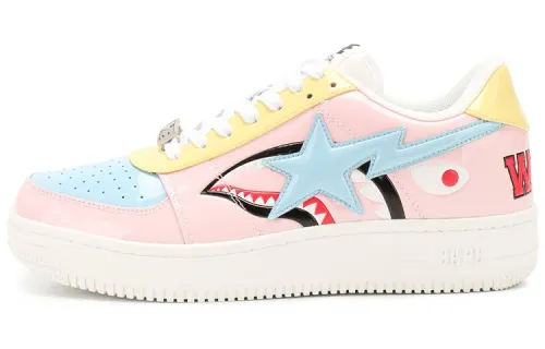 BAPE A BATHING APE Bape Sta Low KAWS Chompers Sax Pink