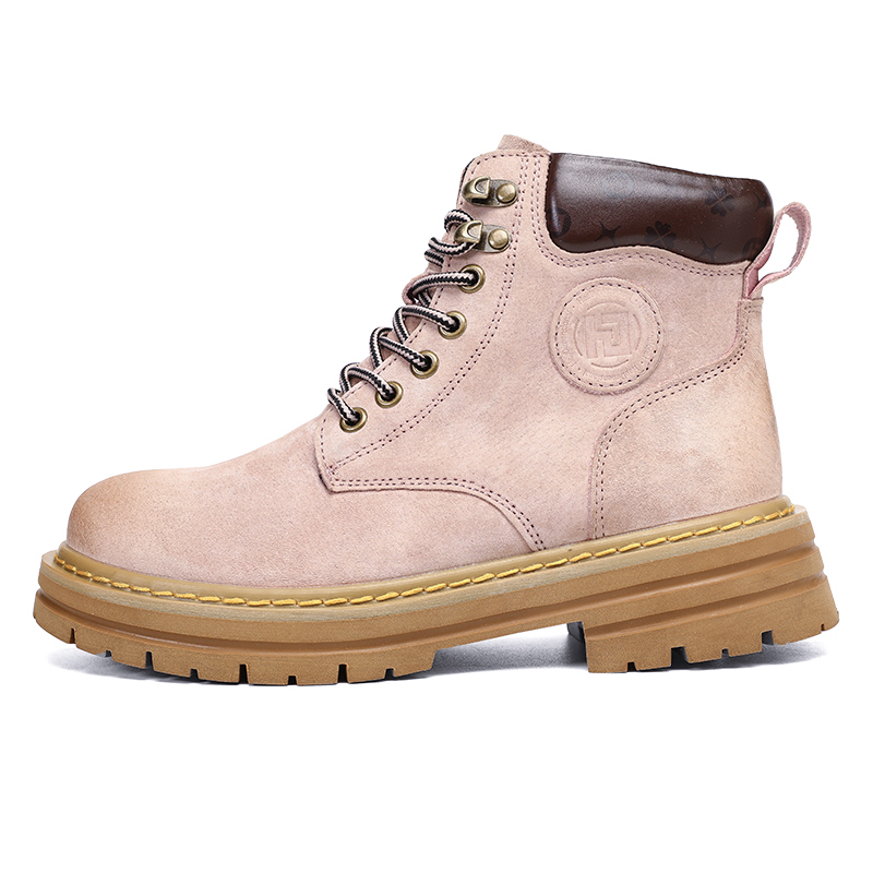 HeeDimensional Yellow Boots Short Workwear Combat Boots Unisex