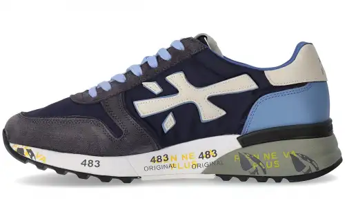 PREMIATA Low top Sports Casual Shoes Men's Blue Black