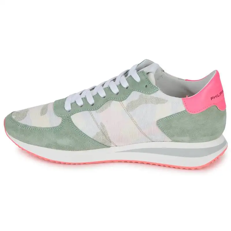 PHILIPPE MODEL Suede Low top Casual Shoes Women's Green
