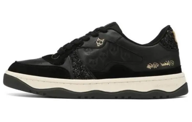 Naked Wolfe Flight Leather Low top Skateboard Shoes Women's Black